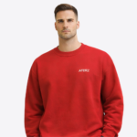 Red Graphic Sweatshirt – Bold Back Print Design